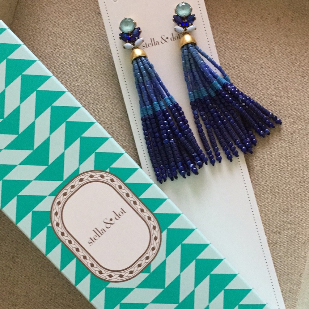 Stella and Dot Iris Tassel Earrings - NWT